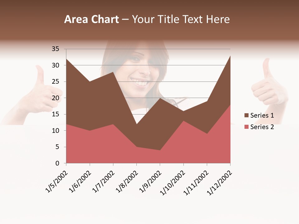 Woman Person Billboard PowerPoint Template