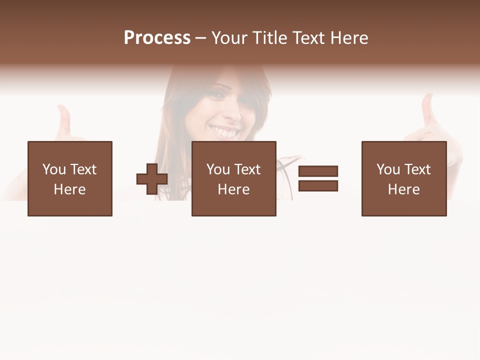 Woman Person Billboard PowerPoint Template