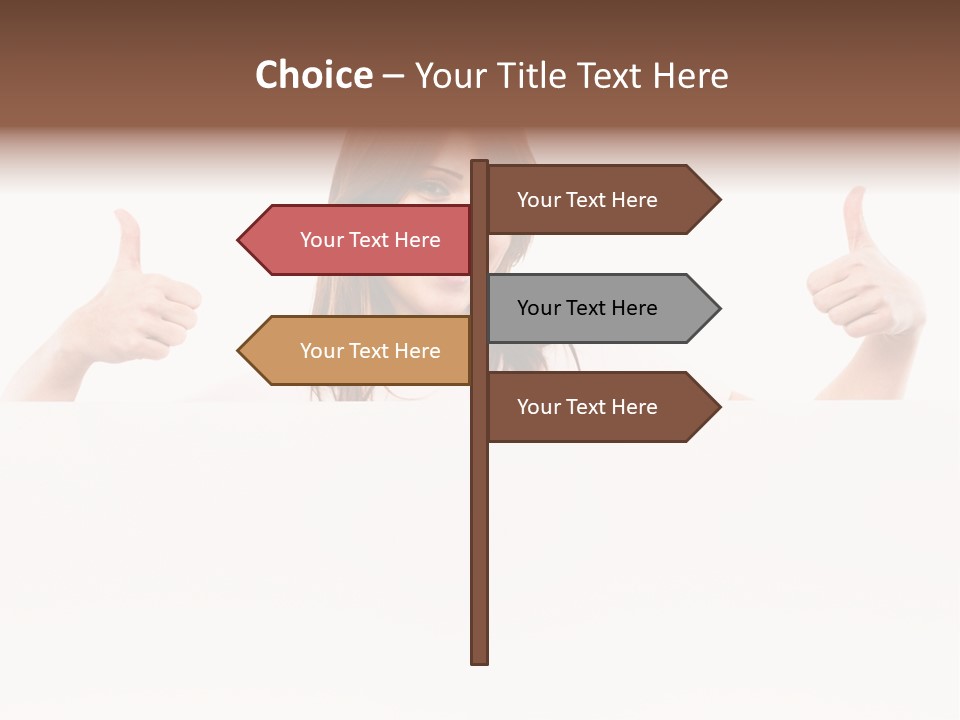 Woman Person Billboard PowerPoint Template