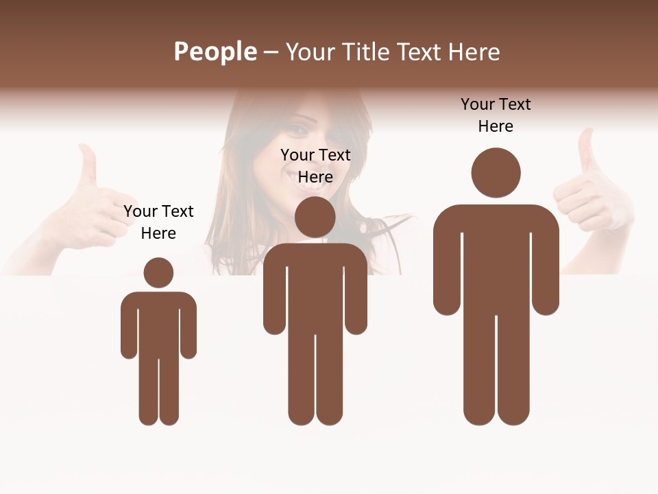 Woman Person Billboard PowerPoint Template