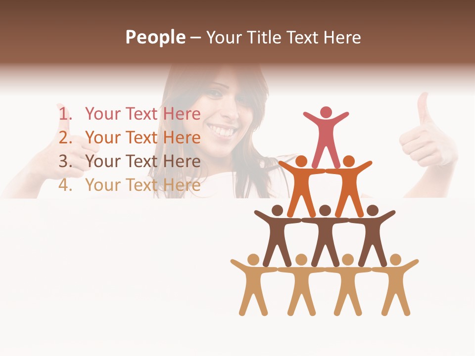 Woman Person Billboard PowerPoint Template