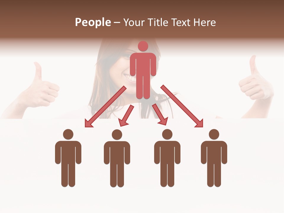 Woman Person Billboard PowerPoint Template