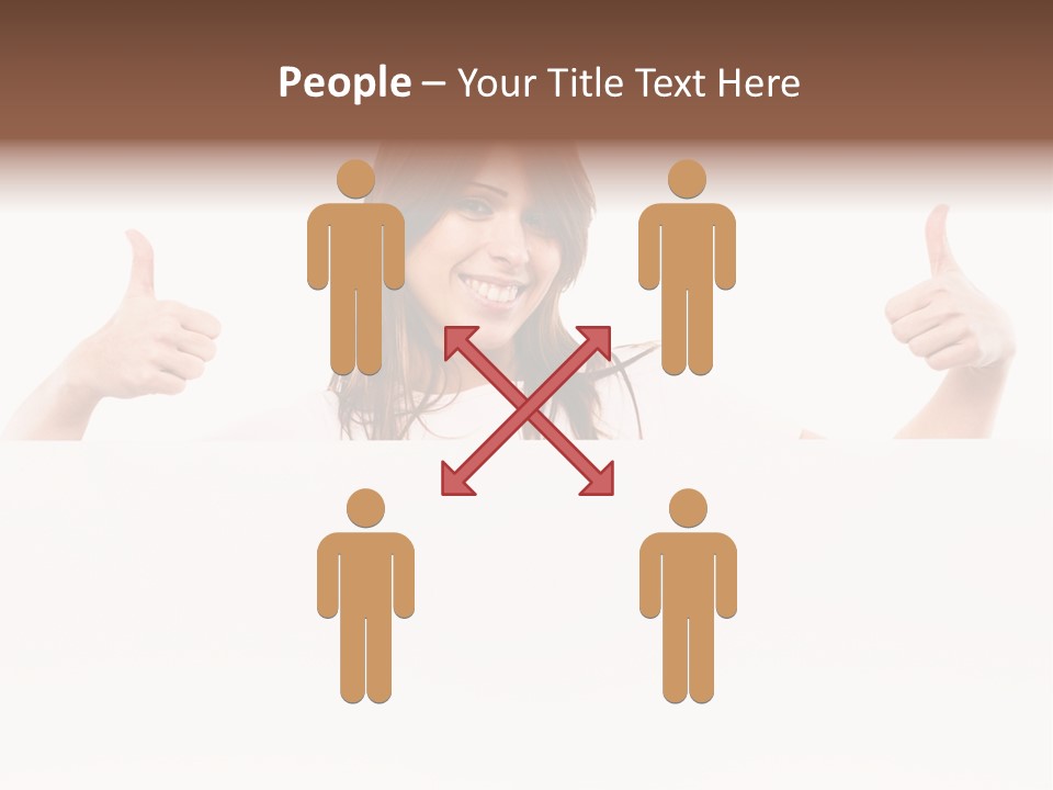 Woman Person Billboard PowerPoint Template