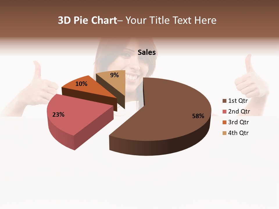 Woman Person Billboard PowerPoint Template