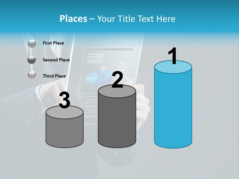 Concept Innovative Man's Suit PowerPoint Template