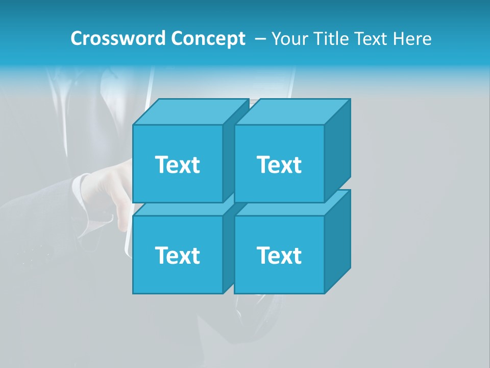 Concept Innovative Man's Suit PowerPoint Template