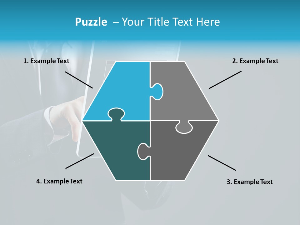 Concept Innovative Man's Suit PowerPoint Template