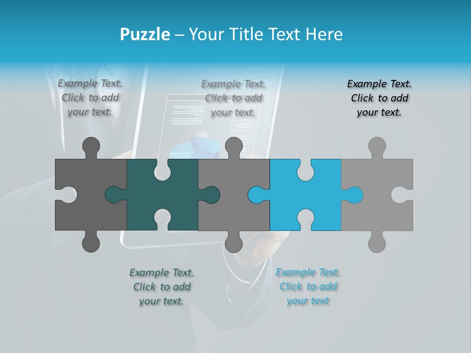 Concept Innovative Man's Suit PowerPoint Template