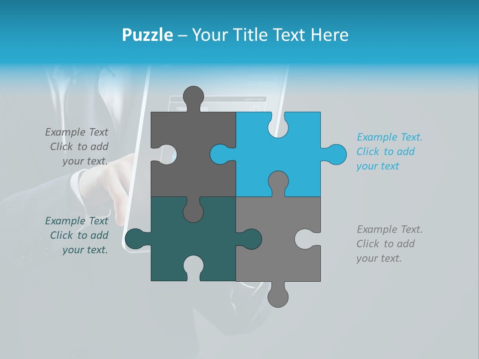 Concept Innovative Man's Suit PowerPoint Template