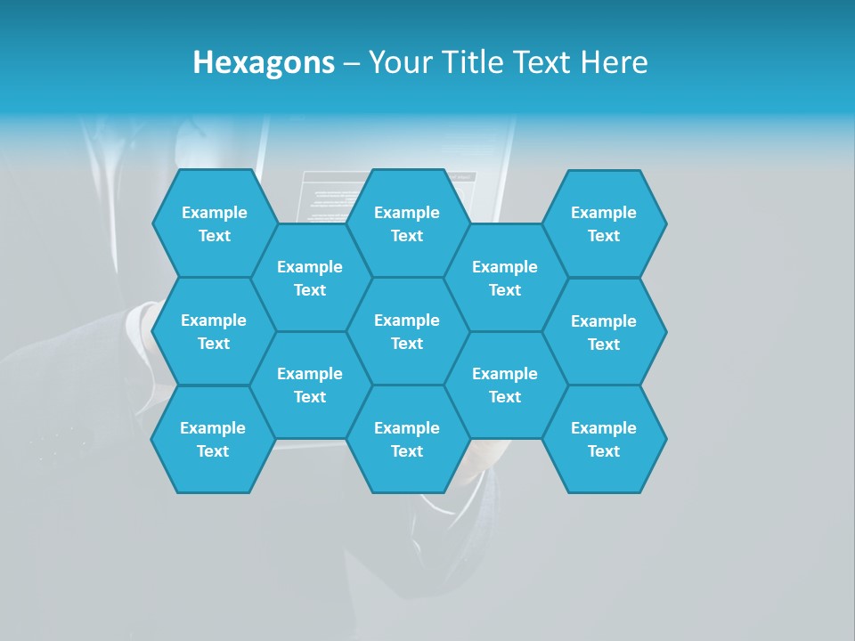 Concept Innovative Man's Suit PowerPoint Template