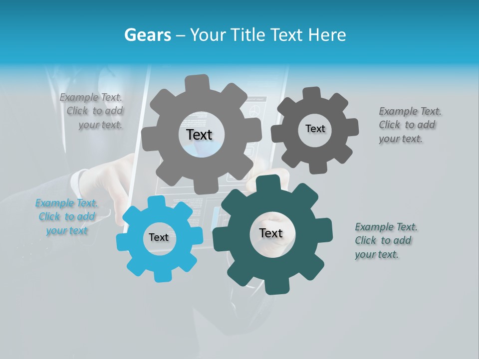 Concept Innovative Man's Suit PowerPoint Template