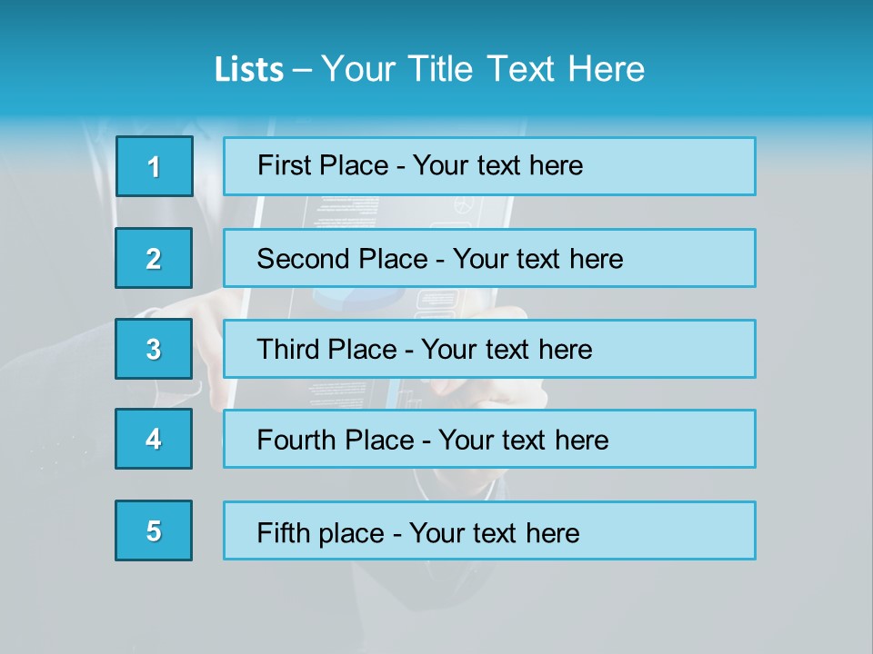 Concept Innovative Man's Suit PowerPoint Template