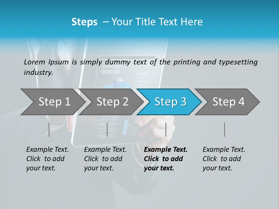 Concept Innovative Man's Suit PowerPoint Template