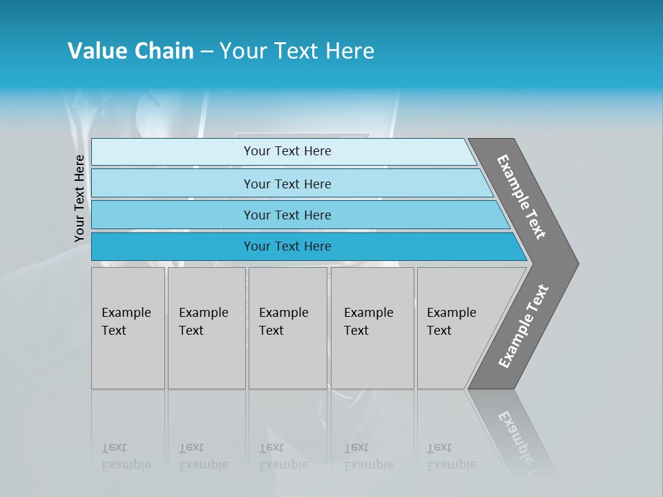 Concept Innovative Man's Suit PowerPoint Template