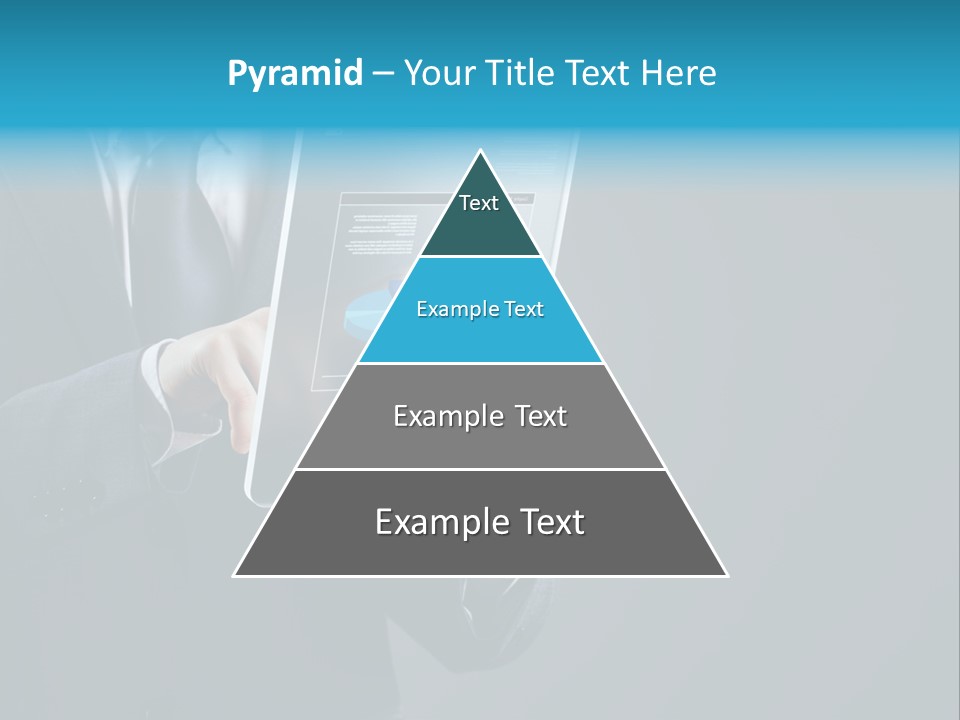 Concept Innovative Man's Suit PowerPoint Template