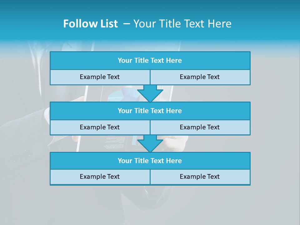 Concept Innovative Man's Suit PowerPoint Template