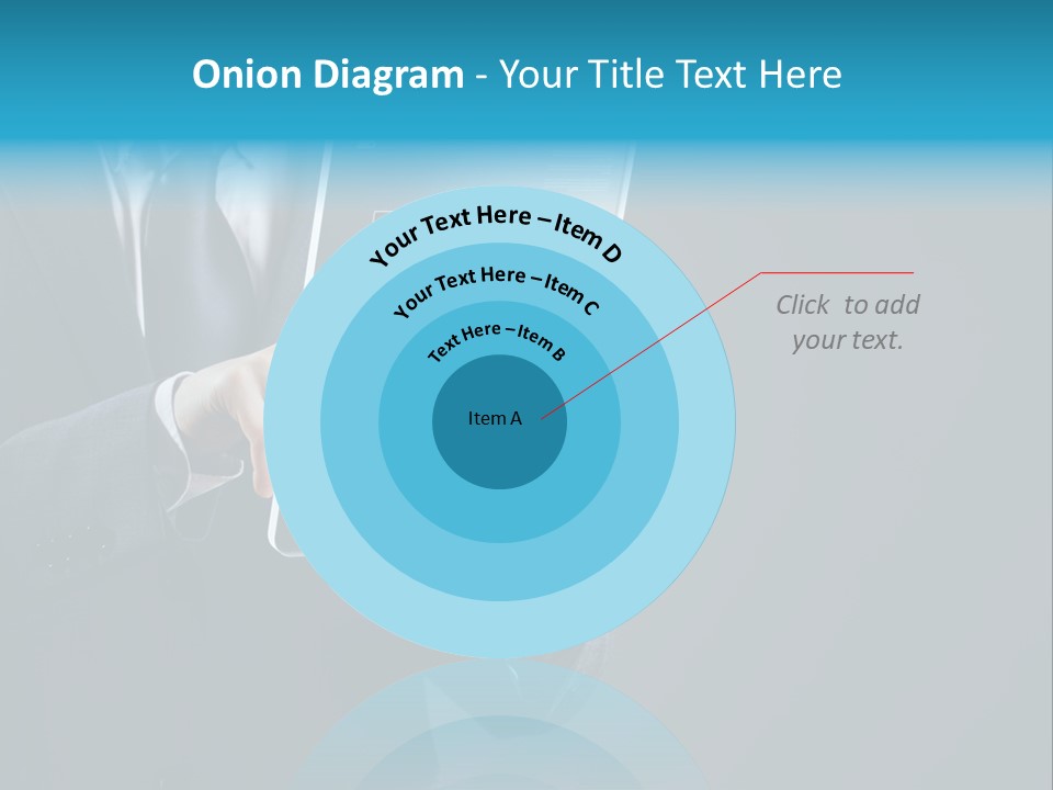 Concept Innovative Man's Suit PowerPoint Template