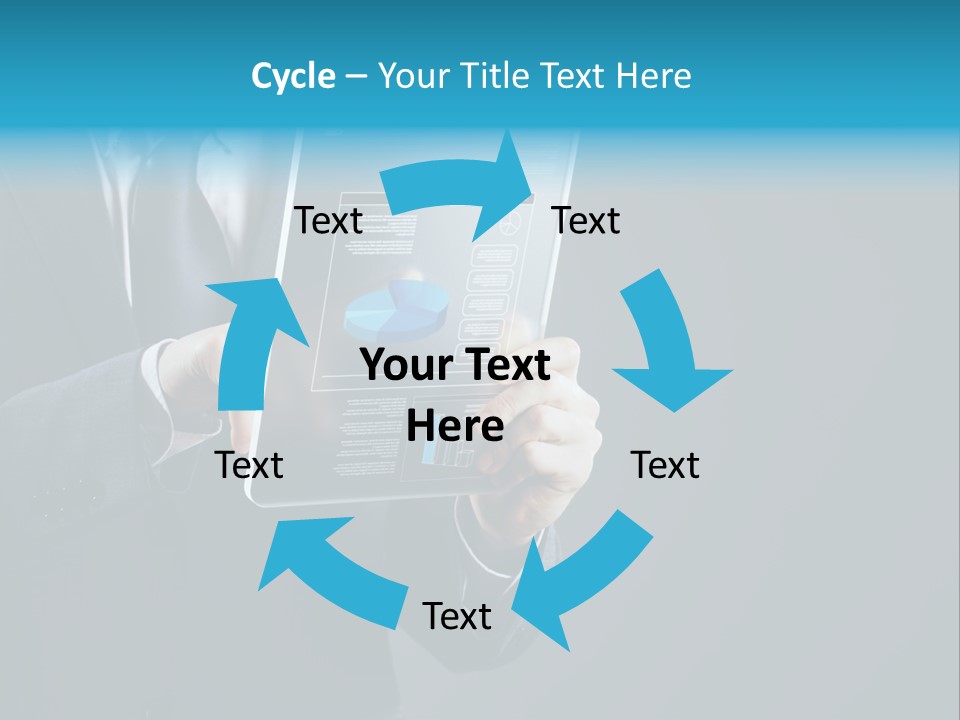 Concept Innovative Man's Suit PowerPoint Template