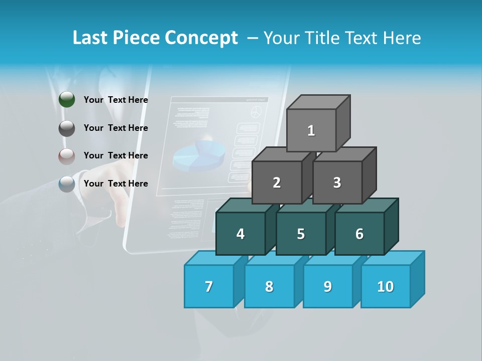 Concept Innovative Man's Suit PowerPoint Template