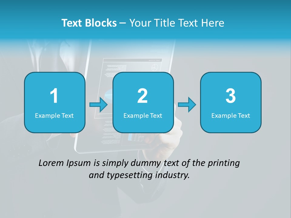 Concept Innovative Man's Suit PowerPoint Template