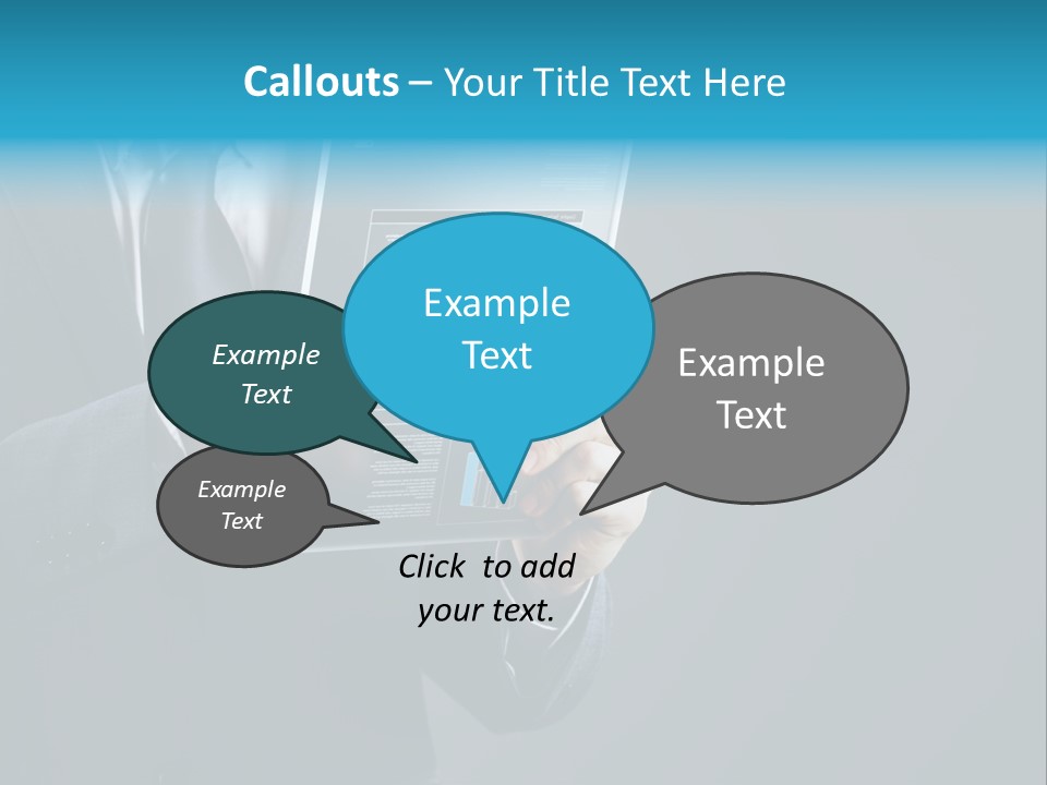 Concept Innovative Man's Suit PowerPoint Template