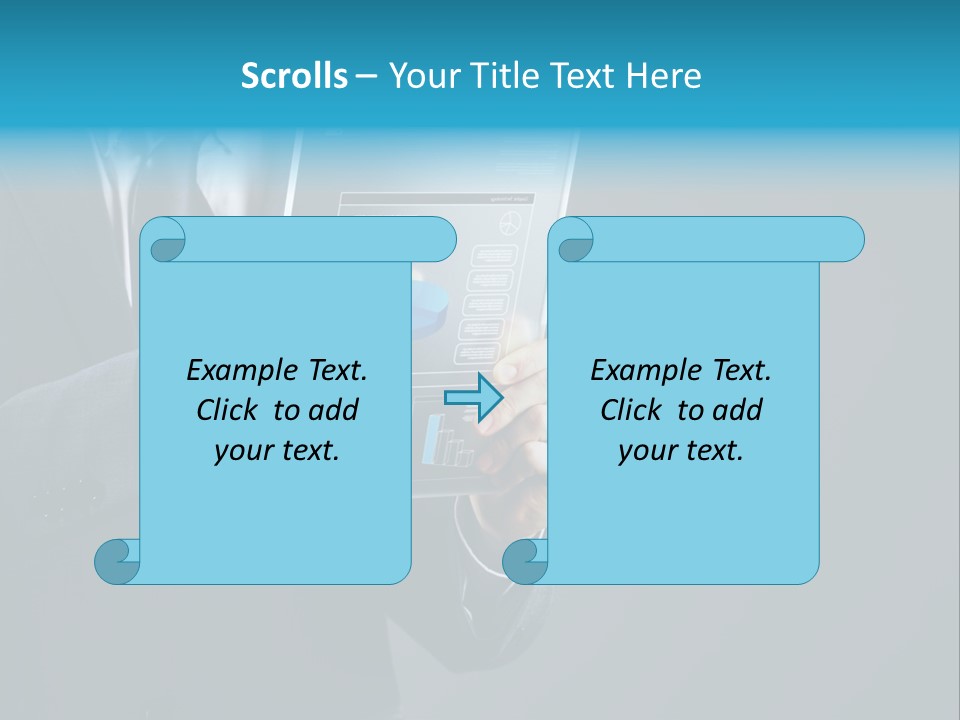 Concept Innovative Man's Suit PowerPoint Template