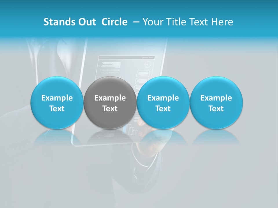 Concept Innovative Man's Suit PowerPoint Template