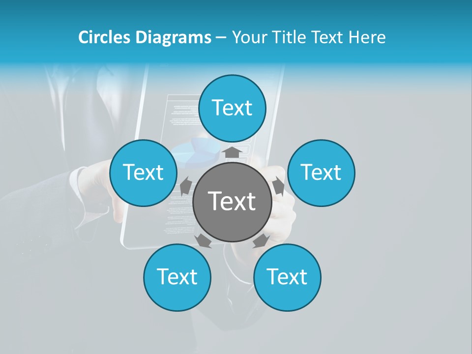 Concept Innovative Man's Suit PowerPoint Template