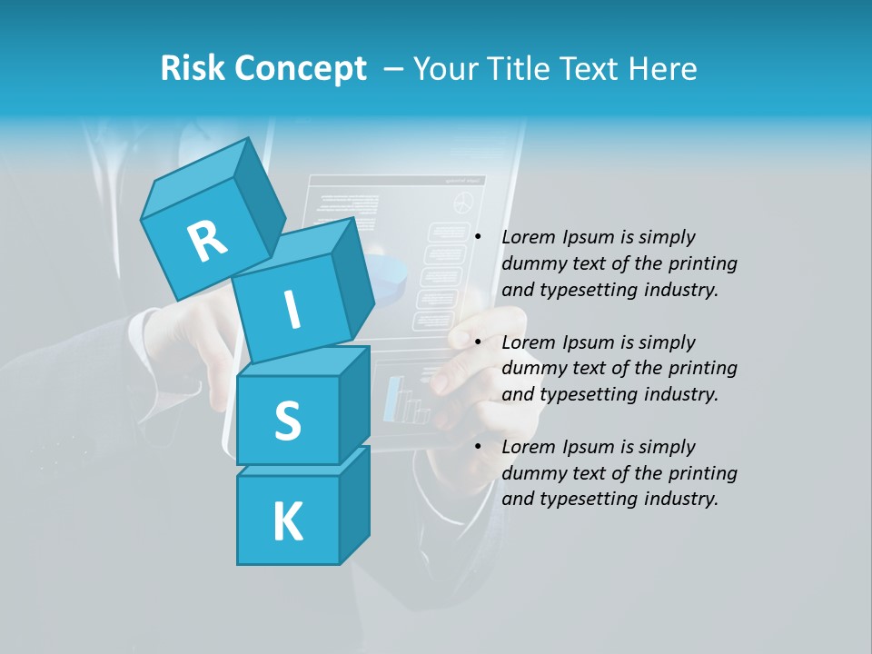 Concept Innovative Man's Suit PowerPoint Template