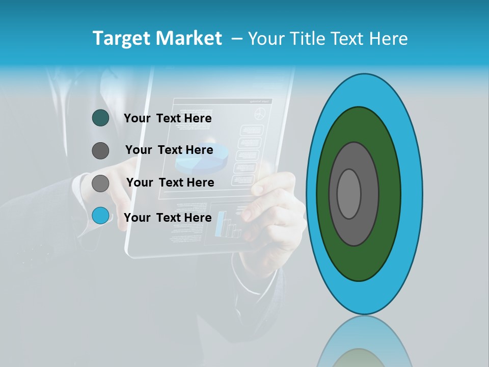 Concept Innovative Man's Suit PowerPoint Template