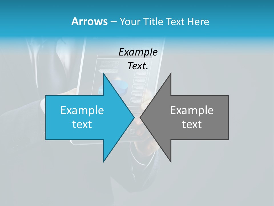 Concept Innovative Man's Suit PowerPoint Template