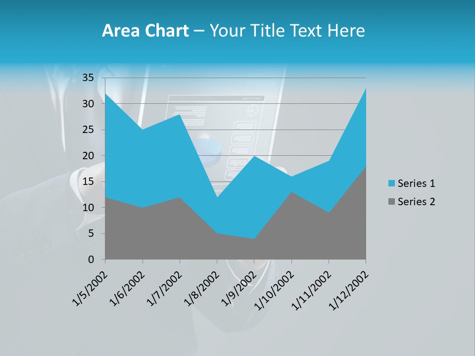 Concept Innovative Man's Suit PowerPoint Template