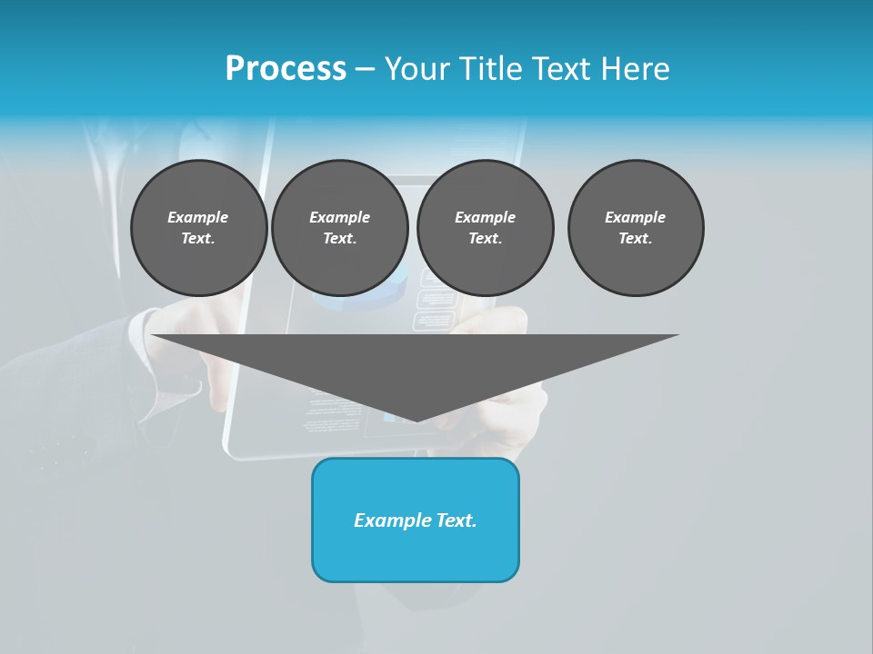 Concept Innovative Man's Suit PowerPoint Template