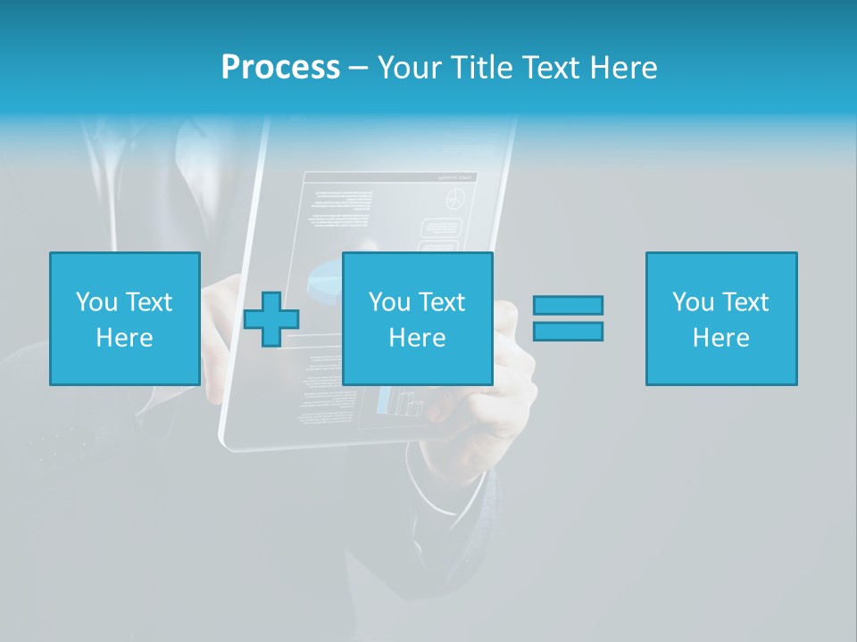 Concept Innovative Man's Suit PowerPoint Template