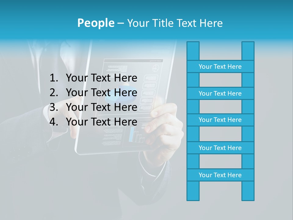 Concept Innovative Man's Suit PowerPoint Template