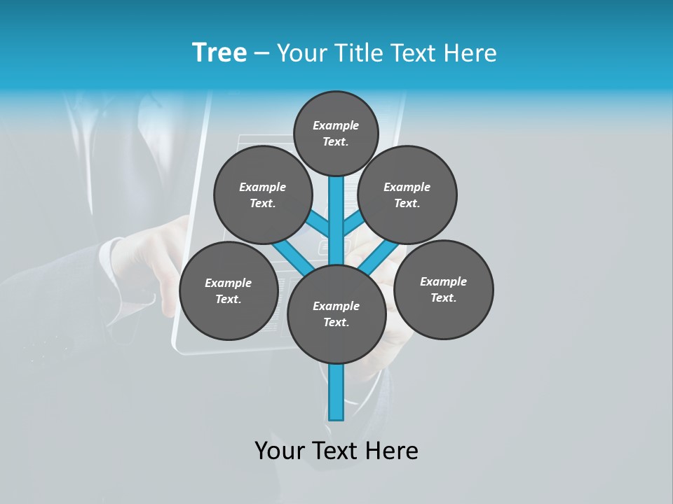 Concept Innovative Man's Suit PowerPoint Template