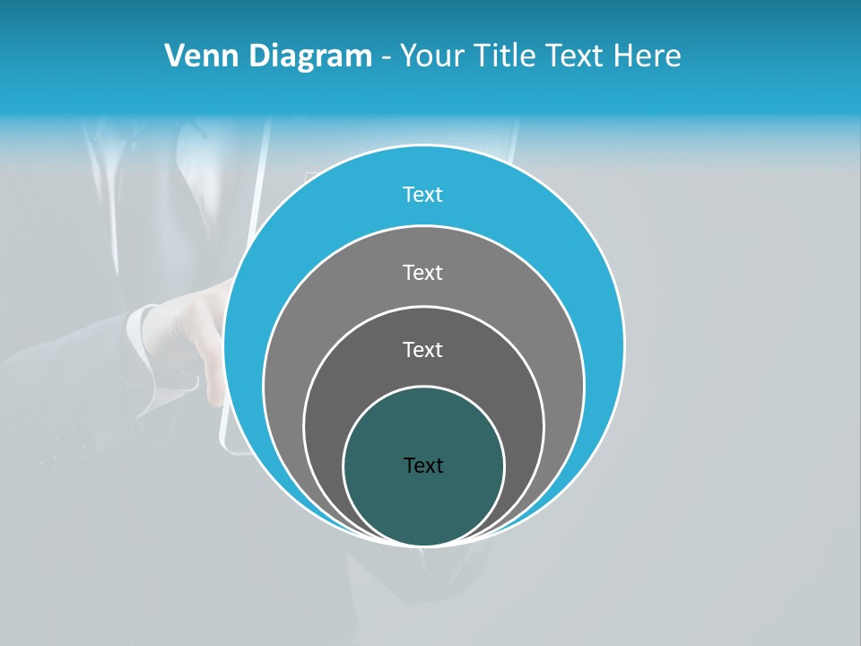 Concept Innovative Man's Suit PowerPoint Template