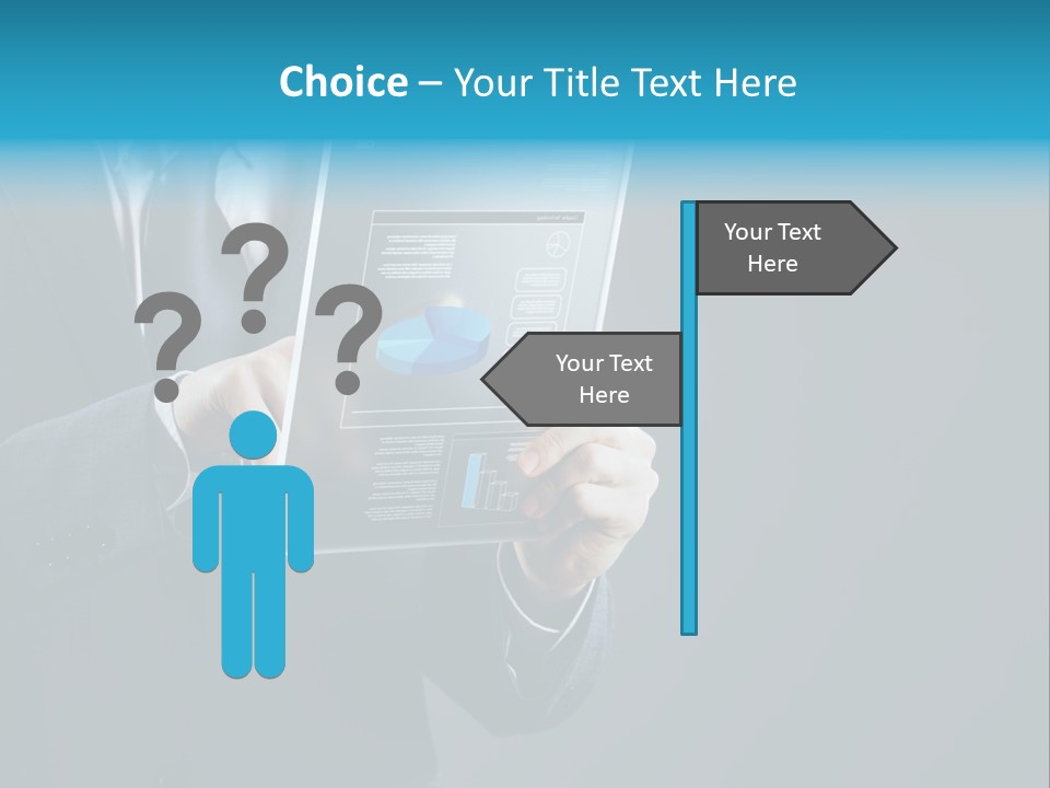 Concept Innovative Man's Suit PowerPoint Template