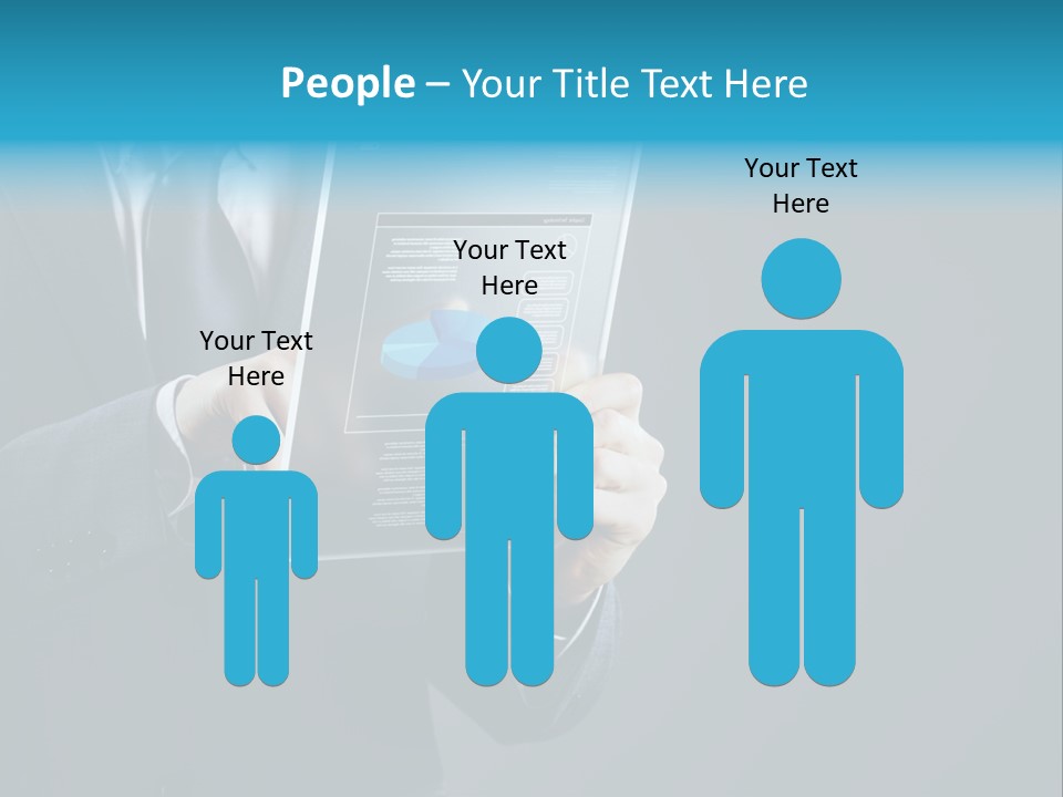 Concept Innovative Man's Suit PowerPoint Template