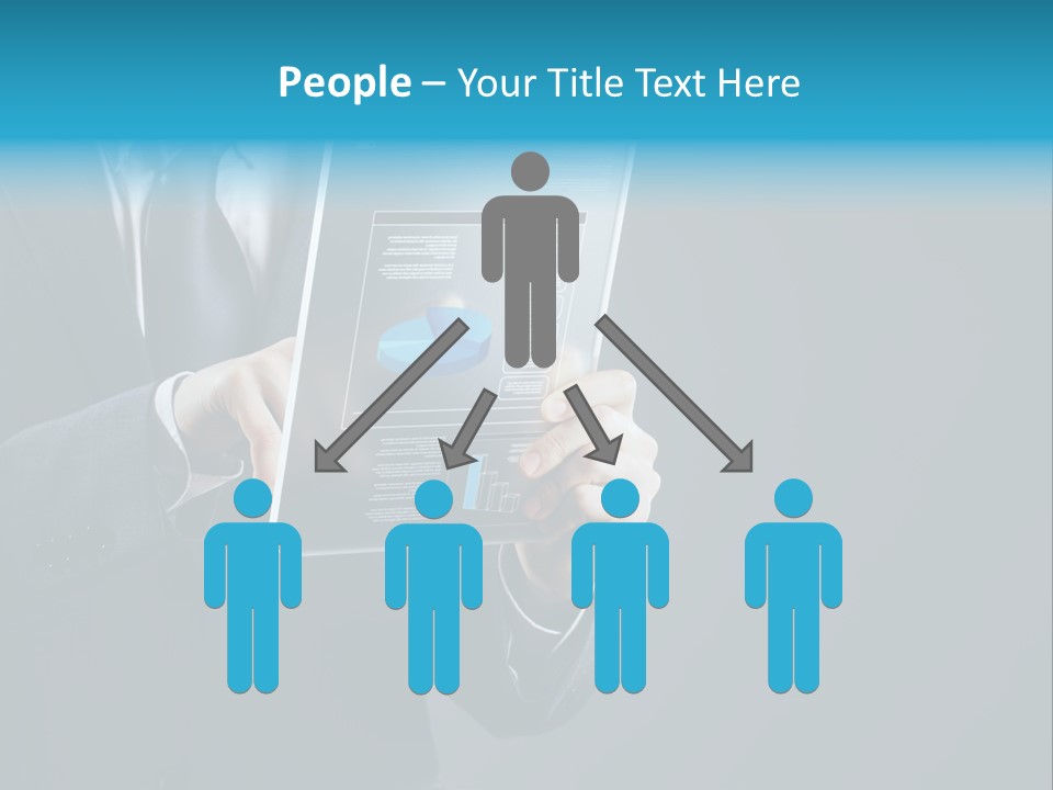 Concept Innovative Man's Suit PowerPoint Template