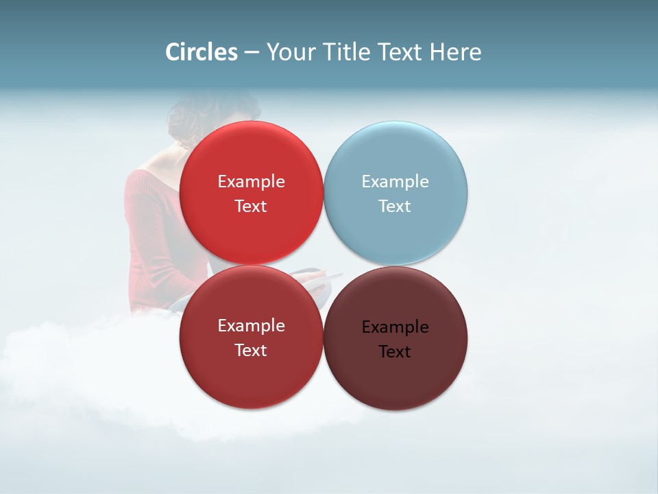 Girl Female Write PowerPoint Template