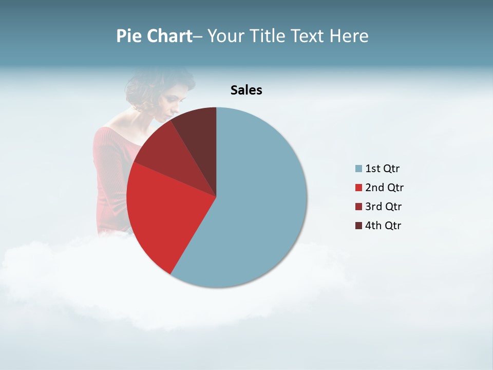 Girl Female Write PowerPoint Template