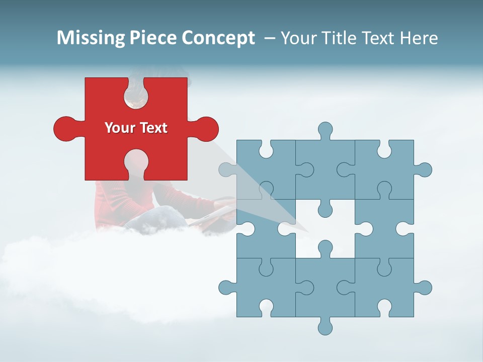 Girl Female Write PowerPoint Template