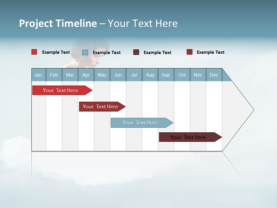 Girl Female Write PowerPoint Template