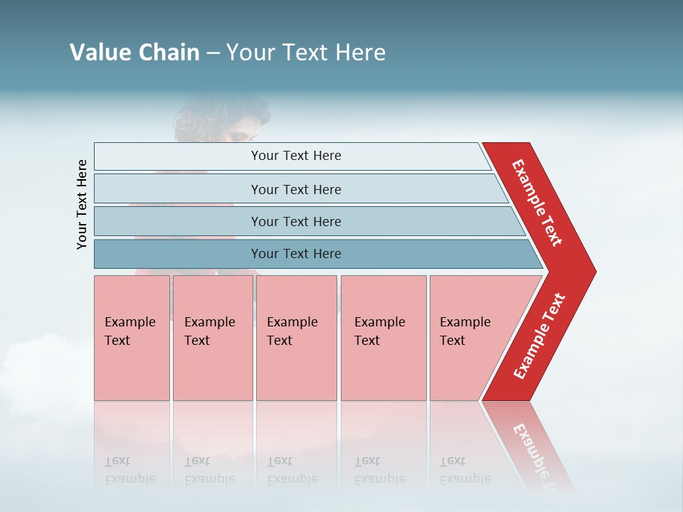 Girl Female Write PowerPoint Template