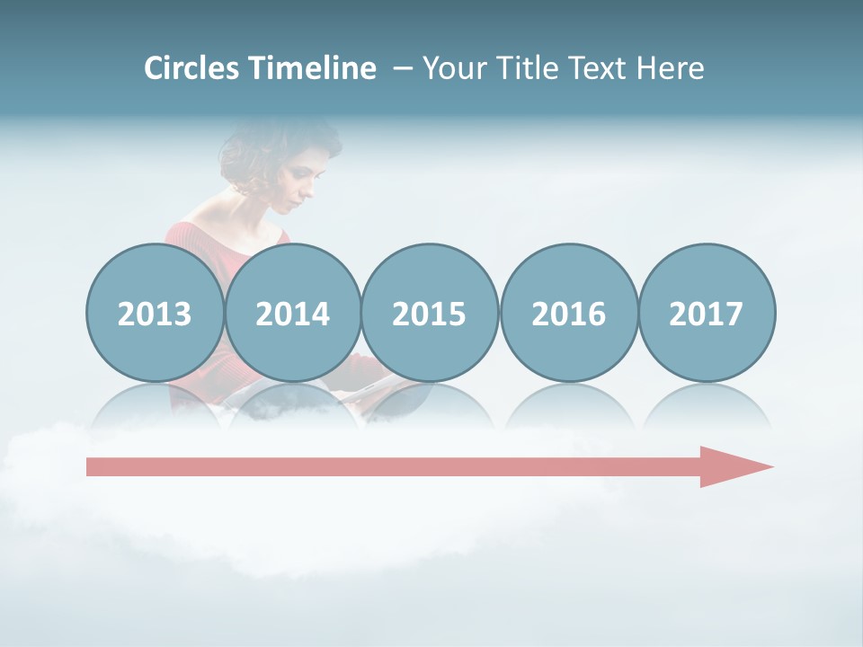 Girl Female Write PowerPoint Template