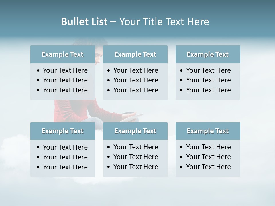 Girl Female Write PowerPoint Template