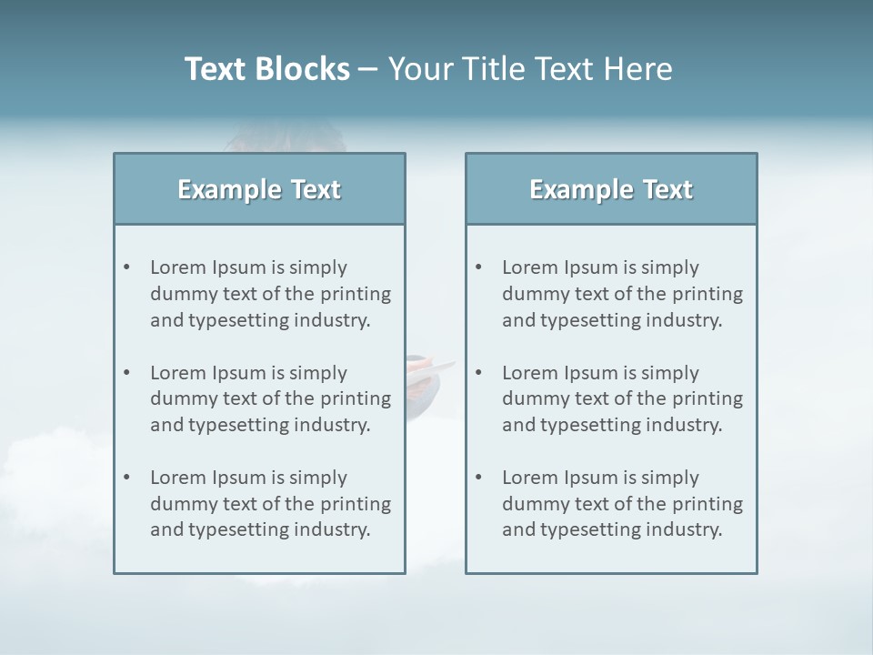 Girl Female Write PowerPoint Template
