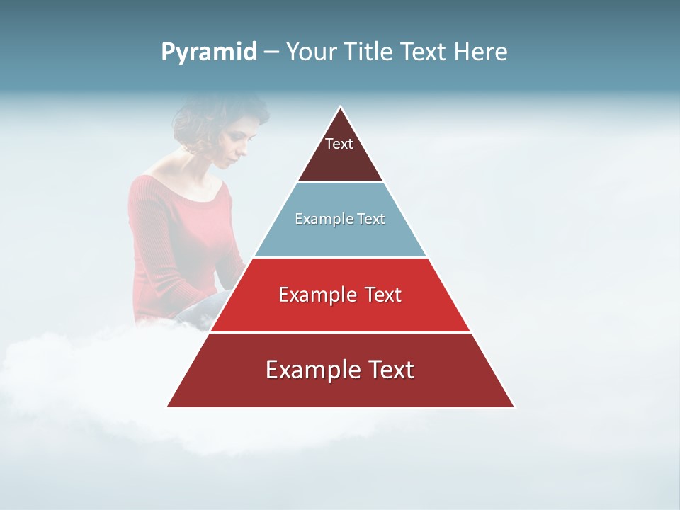 Girl Female Write PowerPoint Template