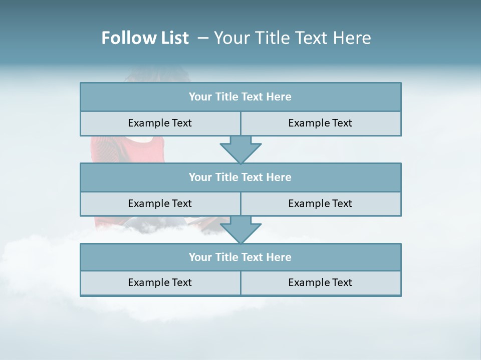 Girl Female Write PowerPoint Template